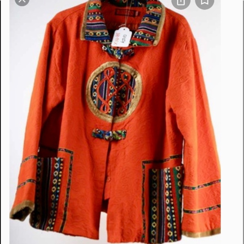 YIYIFAN *Rare* Chinese Embroidered Cropped Jacket